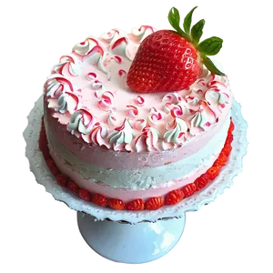 Strawberry Mousse Cake PNG 17