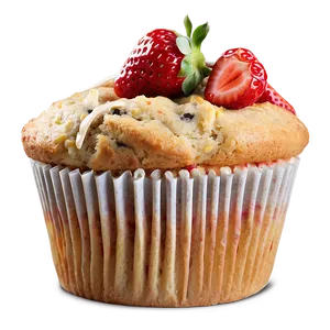 Strawberry Muffin PNG 46
