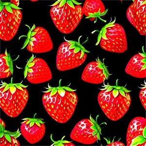 Strawberry Pattern Png 05042024 PNG image
