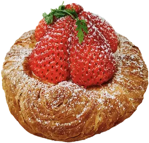 Strawberry Puff Pastry Delight PNG image