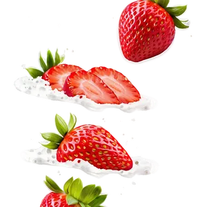 Strawberry Smoothie PNG 05042024