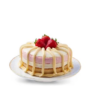 Strawberry Vanilla Cake PNG 06212024