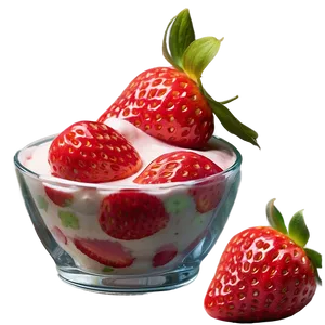 Strawberry Yogurt Png Hxf43 PNG image