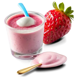 Strawberry Yogurt PNG Rgy53