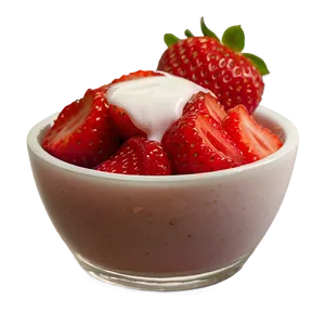Strawberry Yogurt PNG Swa