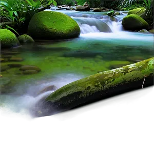 Stream In Rainforest PNG Qul90