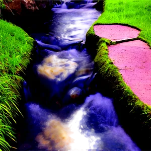 Stream In Urban Park PNG Iot
