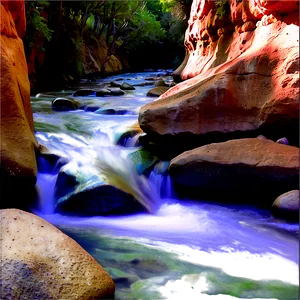 Stream Through Canyon Png 78 PNG image