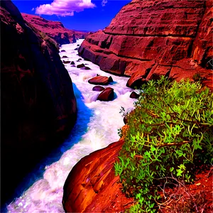 Stream Through Canyon PNG Adt