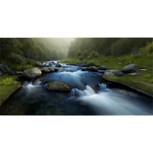 Stream Through Canyon PNG Vdt