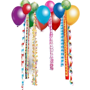 Streamers For Party Decor PNG 11