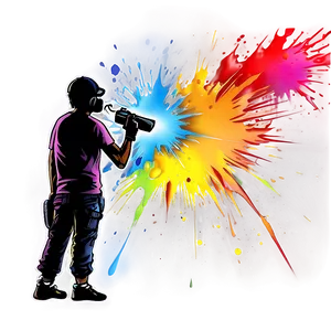 Street Art Spray Paint PNG 28
