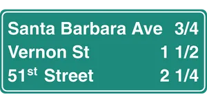 Street Distance Sign Green Background PNG