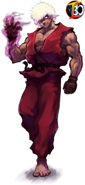 Street Fighter Akuma Power Stance PNG image