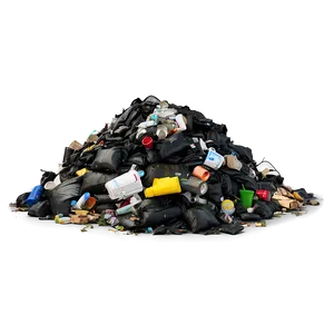 Street Garbage Pile PNG 05242024