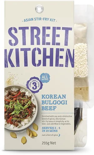 Street Kitchen Korean Bulgogi Beef Stir Fry Kit PNG image