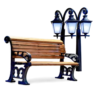Street Light With Bench Png 25 PNG image