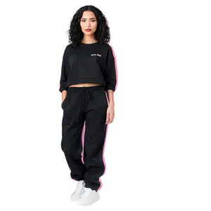 Street Style Black Sweatpants PNG Wut PNG