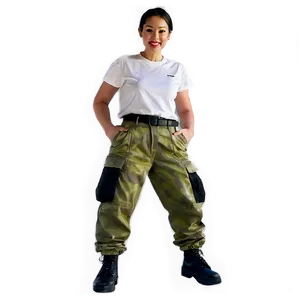 Street Style Cargo Pants PNG 06132024 PNG