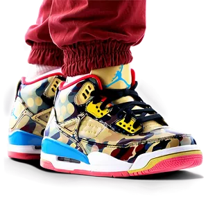 Street Style Jordan Shoes PNG 06122024