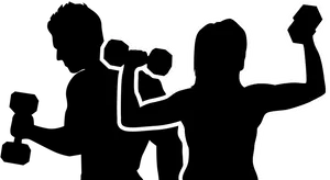 Strength Training Silhouettes