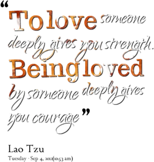 Strengthand Courage Love Quote PNG image
