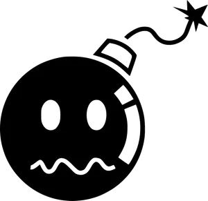 Stressed Bomb Emoji Graphic PNG image
