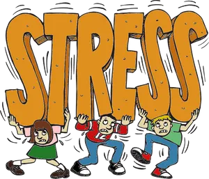 Stressful Situation Cartoon PNG image
