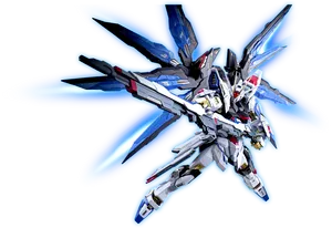 Strike_ Freedom_ Gundam_with_ Wings_of_ Light PNG image