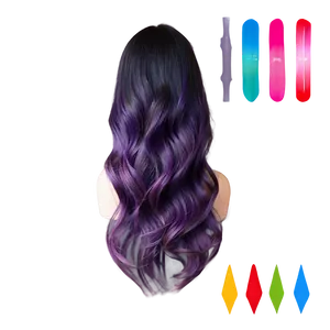 Striking Purple Hair Ombre Effect PNG Jhn PNG