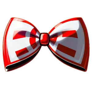 Stripe Red Bow PNG Pyd PNG