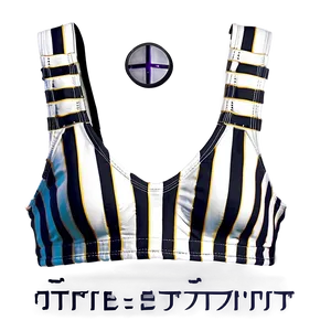 Striped Bikini Top Png 06132024 PNG image