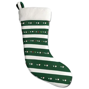 Striped Christmas Stocking PNG Flx73 PNG