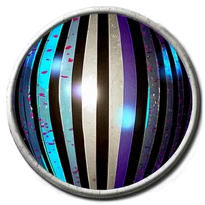 Striped Circular Sticker PNG 74 PNG