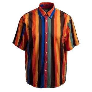 Striped Collar Shirt Png 06272024 PNG image