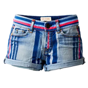 Striped Denim Jorts PNG 06132024