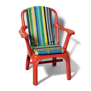 Striped Lawn Chair PNG Pnx