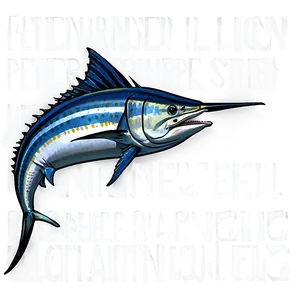 Striped Marlin PNG Tlw