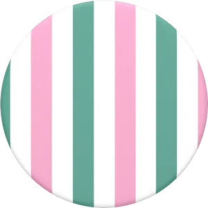 Striped Pinkand Green Circle Background PNG