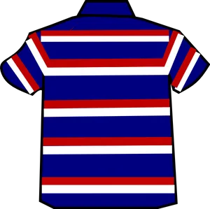 Striped Polo Shirt Design PNG image