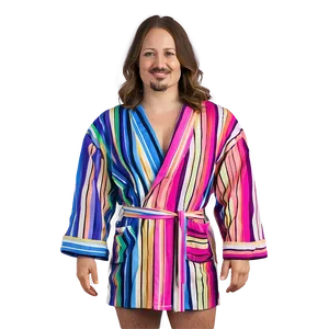 Striped Poolside Robe PNG 06132024