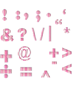 Striped Punctuation Marks