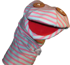Striped Sock Puppet PNG