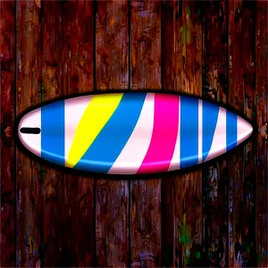 Striped Surfboard Design Png 72 PNG image