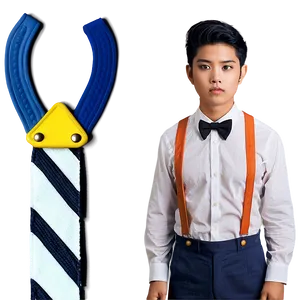 Striped Suspenders Png Mqa PNG image