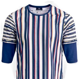 Striped Tshirt Look Png 05252024 PNG image