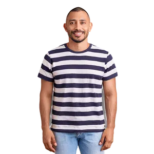 Striped Tshirt Look Png 05252024 PNG image