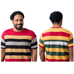 Striped Tshirt Look Png 87 PNG image