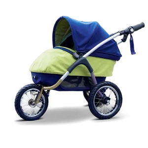 Stroller With Big Wheels PNG Unb