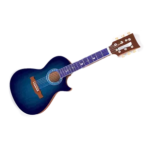 Strumming Guitar Silhouette Png 06272024 PNG image